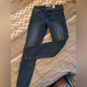 Eunina Women's Low Rise Skinny Ankle Jeans - Denim Blue